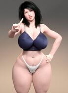 3d 3d_(artwork) asian asian_female big_ass big_butt black_hair daz3d daz_3d daz_studio female female_focus female_only front_view hairy hairy_pussy irritated looking_at_viewer muscular_legs muscular_thighs nipples nipples_visible_through_clothing onlythicks pubic_hair pubic_hair_peek red_lipstick sleepwear solo solo_female solo_focus thick_ass thick_legs thick_thighs underwear white_panties white_skin white_teeth young younger_female // 1226x1692 // 255.5KB