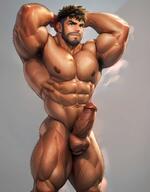 ai_generated aimenlover bara big_penis hairy_armpits high_resolution muscular stable_diffusion very_high_resolution // 3228x4132 // 371.7KB