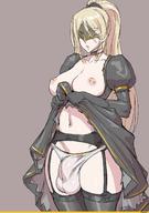 big_breasts blonde_hair breasts bulge dark_souls dickgirl futanari ladyboy mikoyan nipples thighhighs // 1080x1540 // 197.5KB