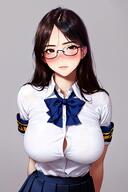 1female 2022 ai_generated curvaceous curvy curvy_female curvy_figure female_only glasses_only hi_res high_resolution highres looking_at_viewer original school_uniform schoolgirl stable_diffusion very_high_resolution voluptuous_female // 2052x3078 // 446.8KB